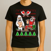 Lumberjack Santa Ugly Christmas Sweater T-Shirt