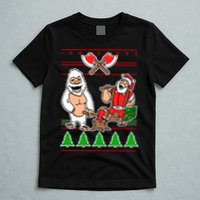 Lumberjack Santa Ugly Christmas Sweater T-Shirt
