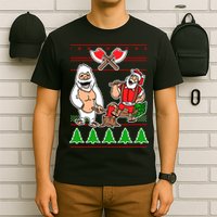 Lumberjack Santa Ugly Christmas Sweater T-Shirt