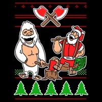 Lumberjack Santa Ugly Christmas Sweater T-Shirt