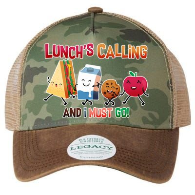 Lunch Is Calling And I Must Go Legacy Tie Dye Trucker Hat