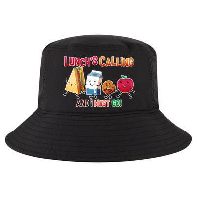 Lunch Is Calling And I Must Go Cool Comfort Performance Bucket Hat