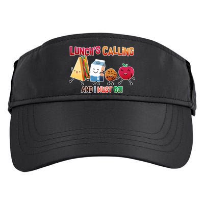 Lunch Is Calling And I Must Go Adult Drive Performance Visor