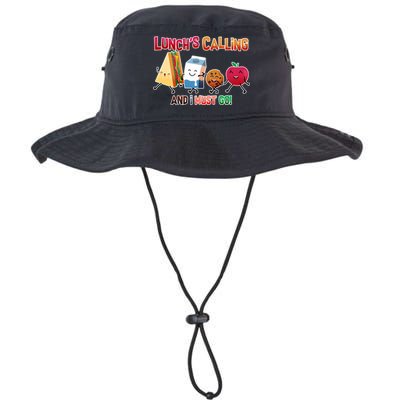 Lunch Is Calling And I Must Go Bucket Hat