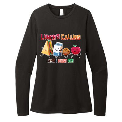 Lunch Is Calling And I Must Go Womens CVC Long Sleeve Shirt