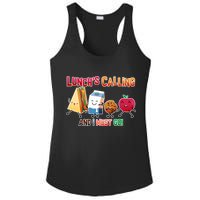 Lunch Is Calling And I Must Go Ladies PosiCharge Competitor Racerback Tank