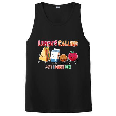 Lunch Is Calling And I Must Go PosiCharge Competitor Tank
