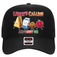 Lunch Is Calling And I Must Go Trucker Hat