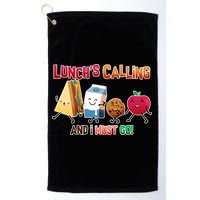 Lunch Is Calling And I Must Go Golf Towel