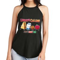 Lunch Is Calling And I Must Go Women's Perfect Tri Rocker Tank