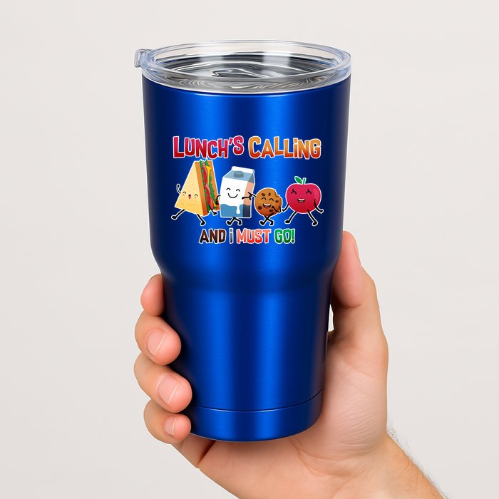 Lunch Is Calling And I Must Go Tumbler