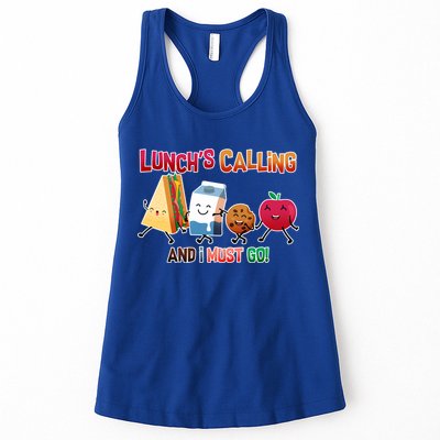 Lunch Is Calling And I Must Go Womens Tank Top