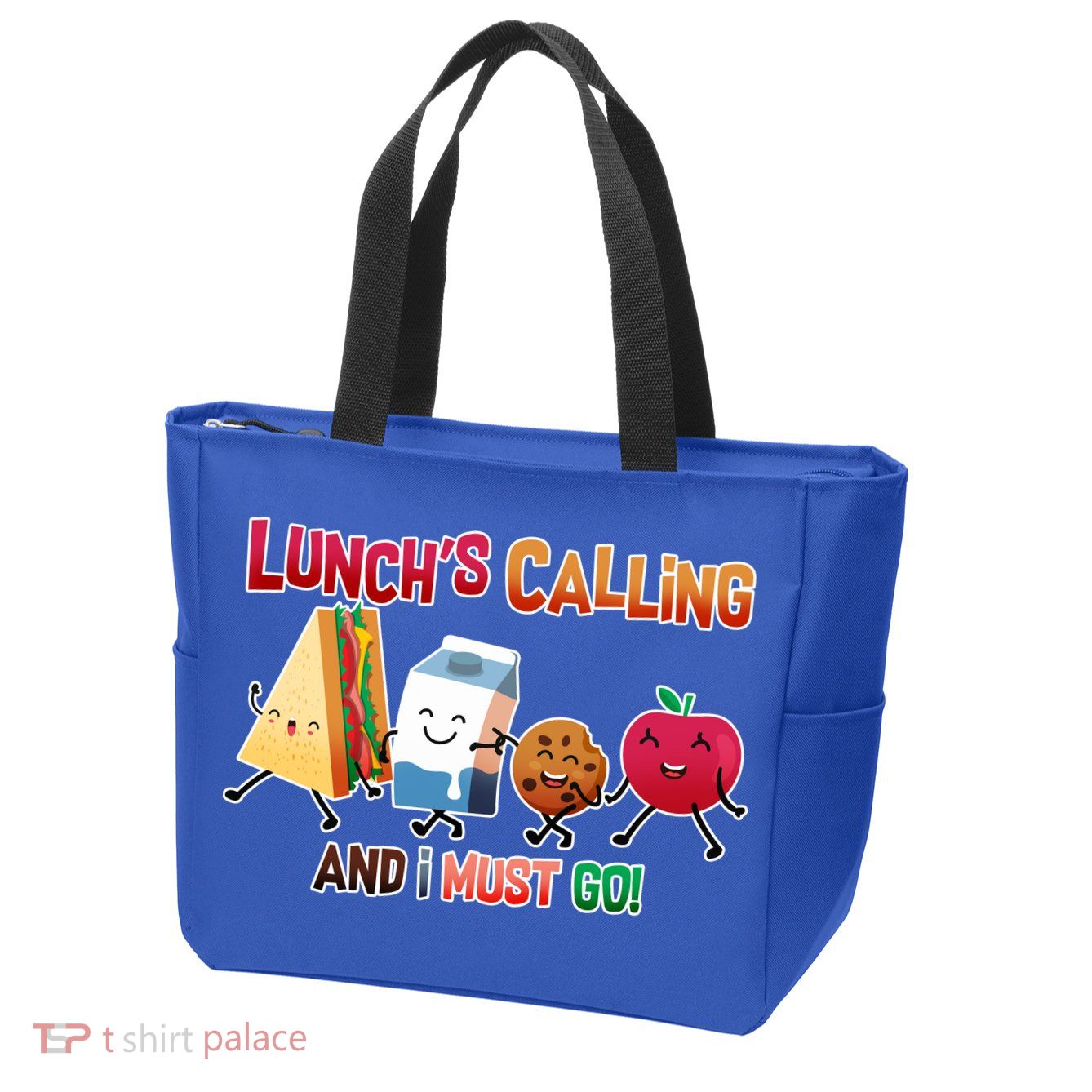 Lunch Is Calling And I Must Go Zip Tote Bag