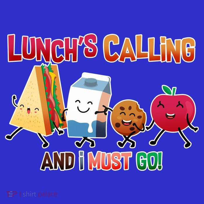 Lunch Is Calling And I Must Go Zip Tote Bag