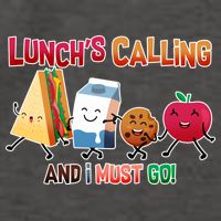 Lunch Is Calling And I Must Go Vector Backpack
