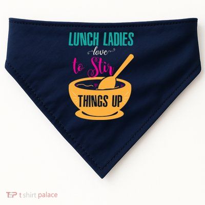 Lunch Ladies Love To Stir Things Up USA-Made Doggie Bandana