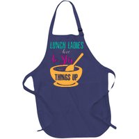 Lunch Ladies Love To Stir Things Up Full-Length Apron With Pockets