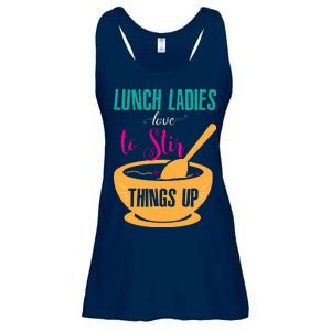 Lunch Ladies Love To Stir Things Up Ladies Essential Flowy Tank