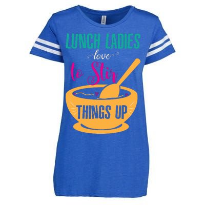 Lunch Ladies Love To Stir Things Up Enza Ladies Jersey Football T-Shirt