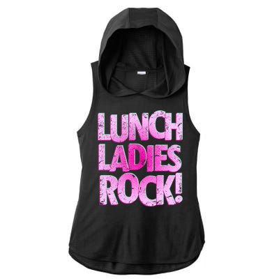 Lunch Ladies Rock Ladies PosiCharge Tri-Blend Wicking Draft Hoodie Tank