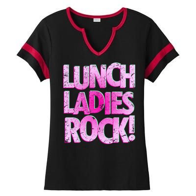 Lunch Ladies Rock Ladies Halftime Notch Neck Tee