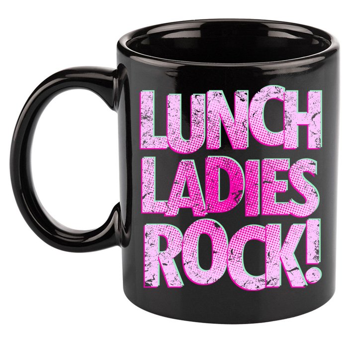 Lunch Ladies Rock 11oz C Handle Ceramic Mug