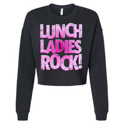 Lunch Ladies Rock Cropped Pullover Crew