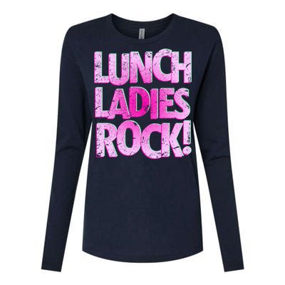 Lunch Ladies Rock Womens Cotton Relaxed Long Sleeve T-Shirt