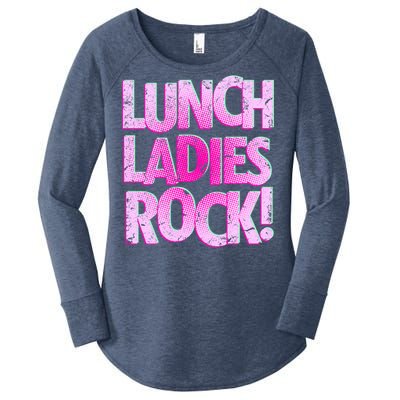 Lunch Ladies Rock Women's Perfect Tri Tunic Long Sleeve Shirt