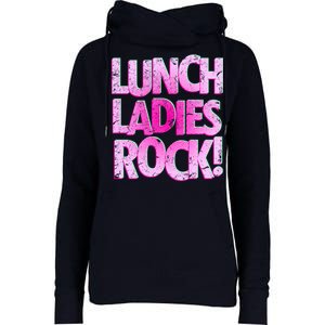 Lunch Ladies Rock Womens Funnel Neck Pullover Hood