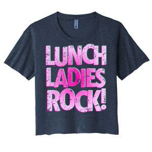 Lunch Ladies Rock Women's Crop Top Tee