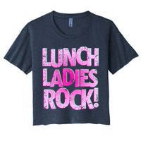 Lunch Ladies Rock Women's Crop Top Tee