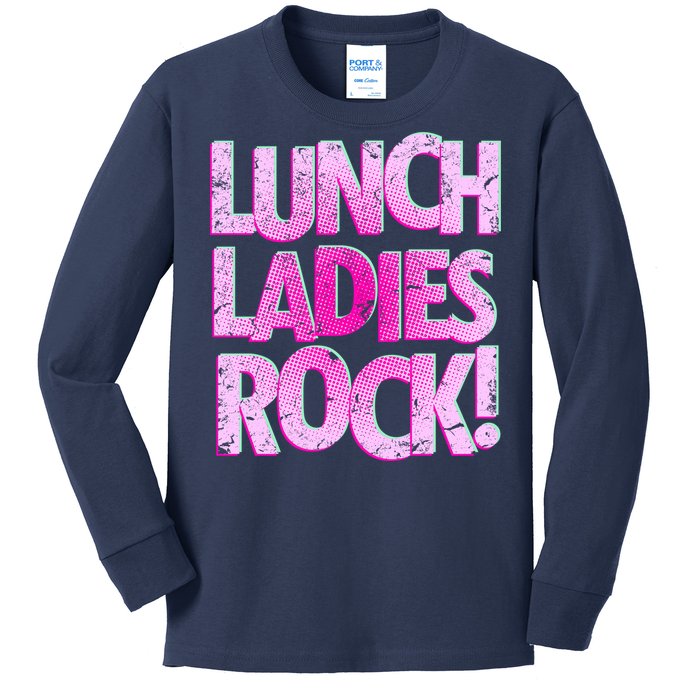 Lunch Ladies Rock Kids Long Sleeve Shirt