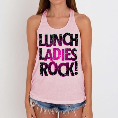 Lunch Ladies Rock Women's Knotted Racerback Tank