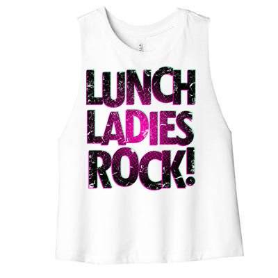 Lunch Ladies Rock Women's Racerback Cropped Tank