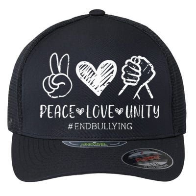 Love Unity Orange Anti Bullying Unity Day Flexfit Unipanel Trucker Cap