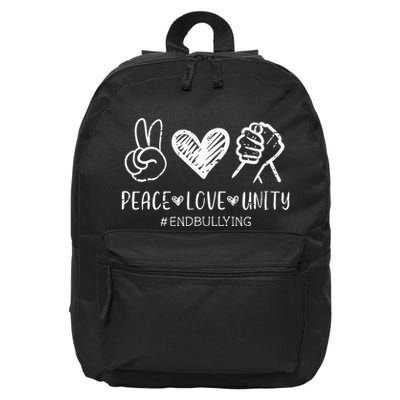 Love Unity Orange Anti Bullying Unity Day 16 in Basic Backpack