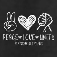 Love Unity Orange Anti Bullying Unity Day Large Microfiber Waffle Golf Towel