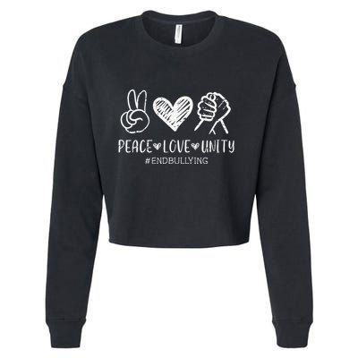 Love Unity Orange Anti Bullying Unity Day Cropped Pullover Crew