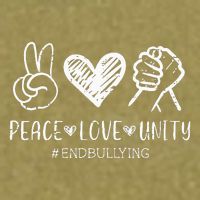 Love Unity Orange Anti Bullying Unity Day Garment-Dyed Women's Muscle Tee