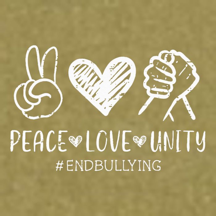 Love Unity Orange Anti Bullying Unity Day Garment-Dyed Women's Muscle Tee