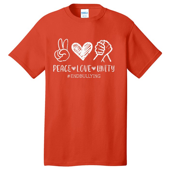 Love Unity Orange Anti Bullying Unity Day Tall T-Shirt