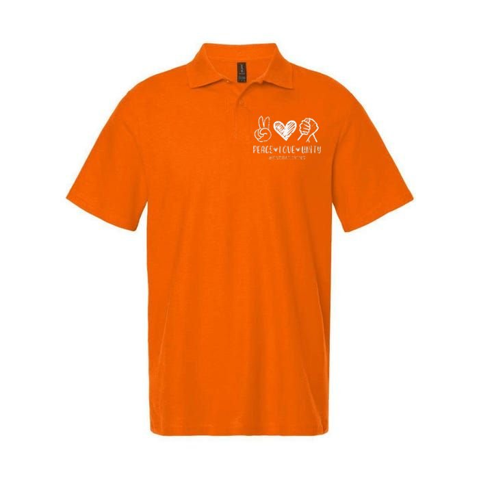 Love Unity Orange Anti Bullying Unity Day Softstyle Adult Sport Polo