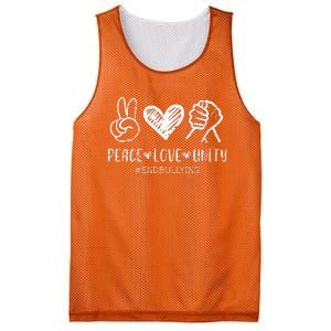 Love Unity Orange Anti Bullying Unity Day Mesh Reversible Basketball Jersey Tank