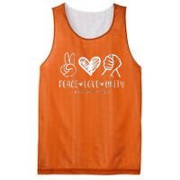 Love Unity Orange Anti Bullying Unity Day Mesh Reversible Basketball Jersey Tank