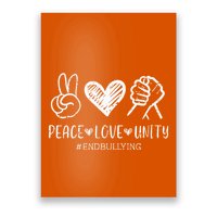 Love Unity Orange Anti Bullying Unity Day Poster