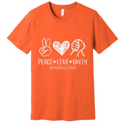 Love Unity Orange Anti Bullying Unity Day Premium T-Shirt