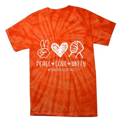 Love Unity Orange Anti Bullying Unity Day Tie-Dye T-Shirt