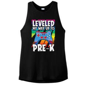 Level Up PreK Back To School Cool Gaming Gamer Ladies PosiCharge Tri-Blend Wicking Tank