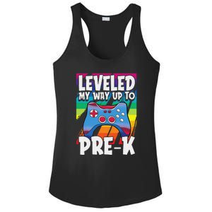 Level Up PreK Back To School Cool Gaming Gamer Ladies PosiCharge Competitor Racerback Tank